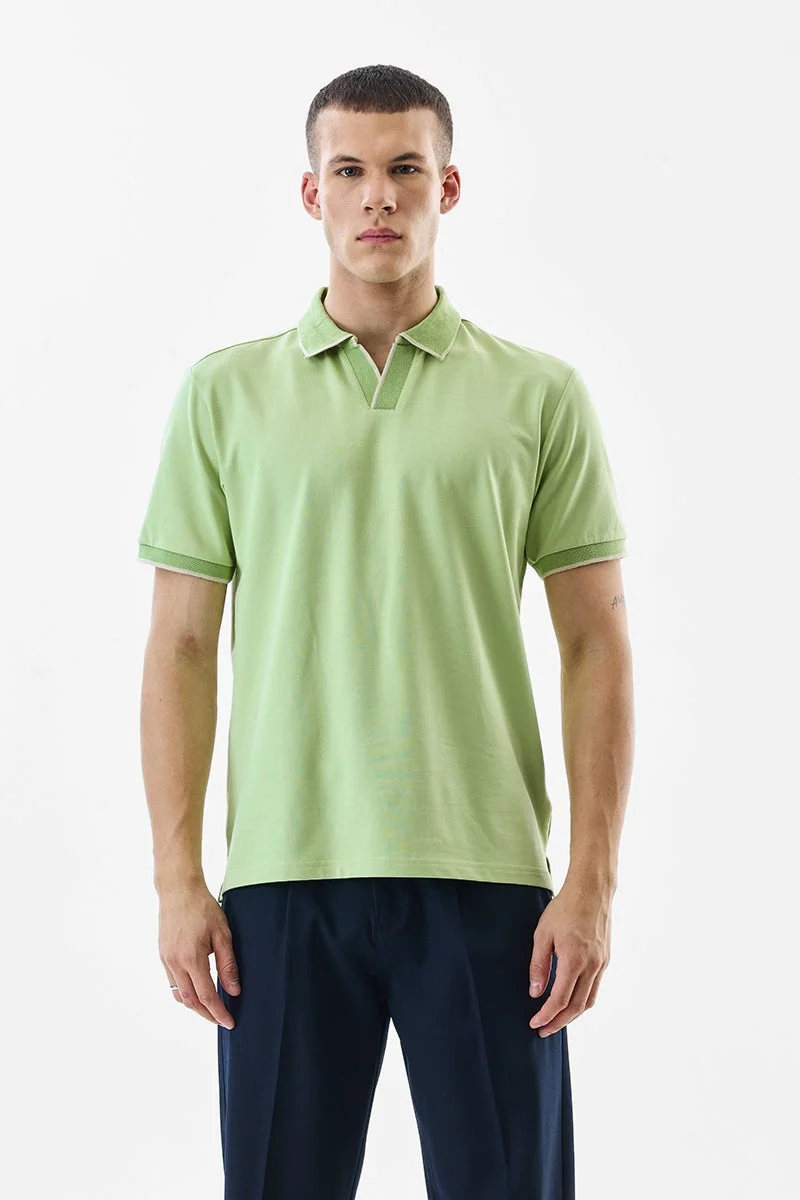 سنيتش تيشيرت بولو جاكار مطاطي بقصة عادية